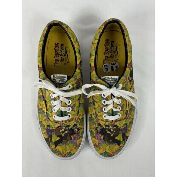 Vans Yellow Submarine The Beatles Sneakers Yellow Womens 8.5 Mens 7 - Picture 2 of 11
